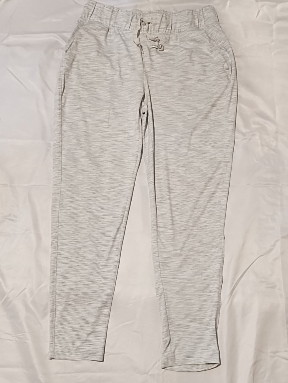 Avia Light Gray Women's Casual Pants with Drawstring Waist VGC Size Small.